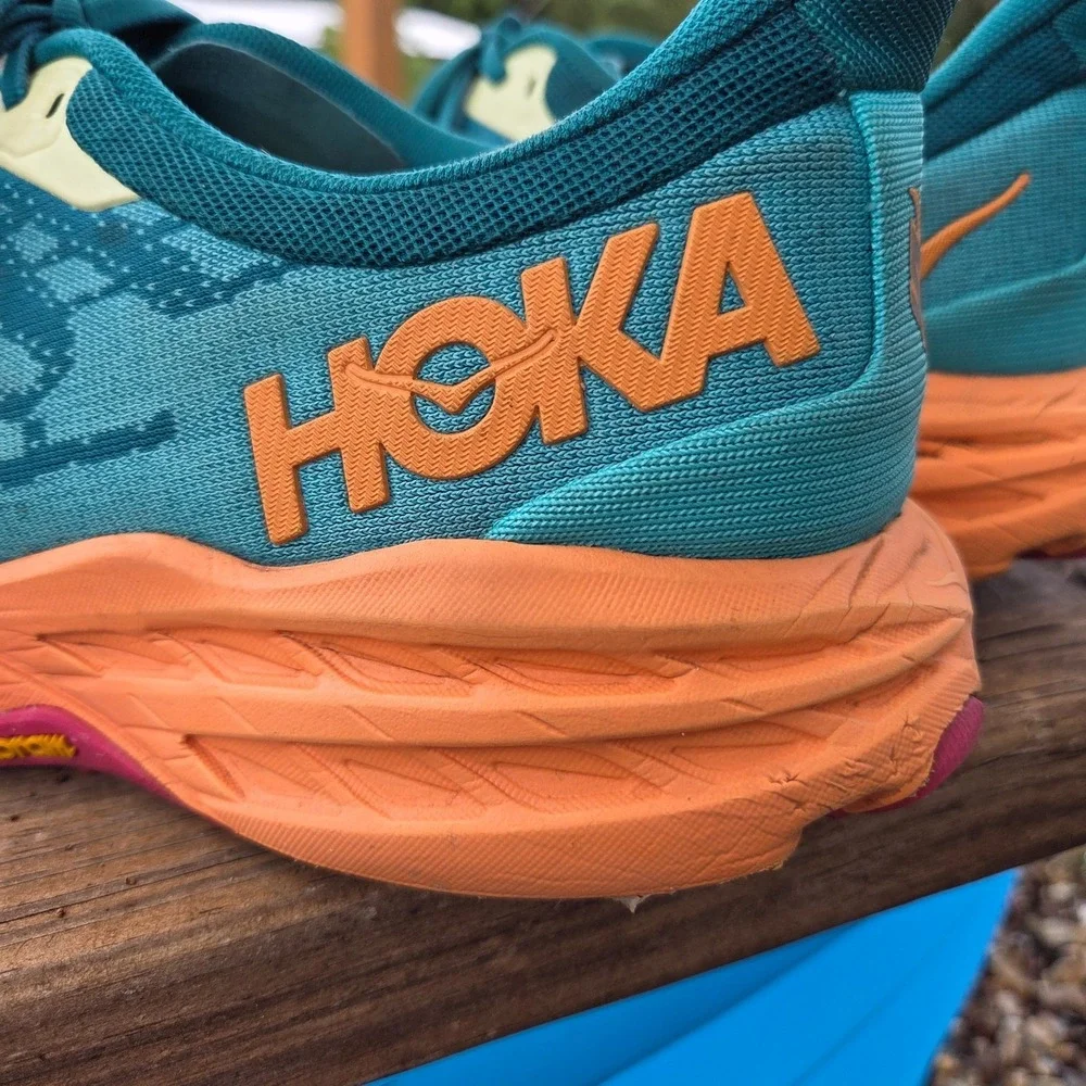 Hoka One One Speedgoat 5 Trail Running Shoes Men's Size 13 D Deep Lake/ceramic